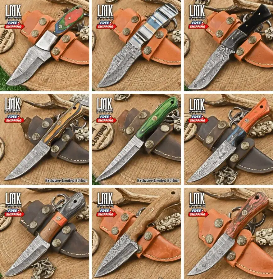Skinning Knives 10-piece assorted lot