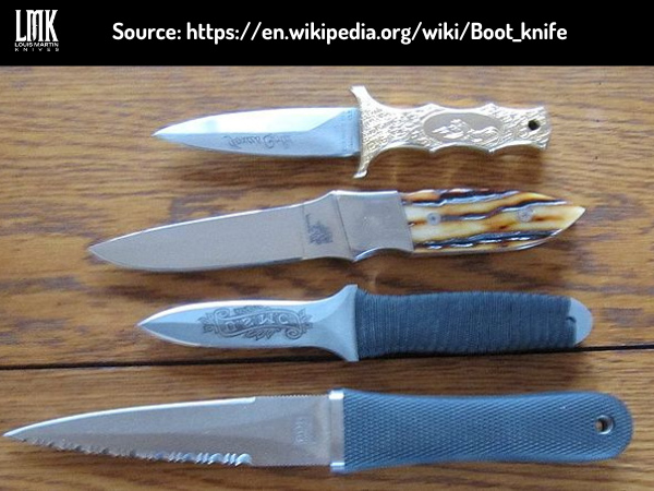 Wikipedia - Types of Boot Knives