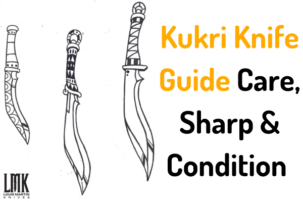 Kukri Knife Guide Care, Sharp, and in Good Condition