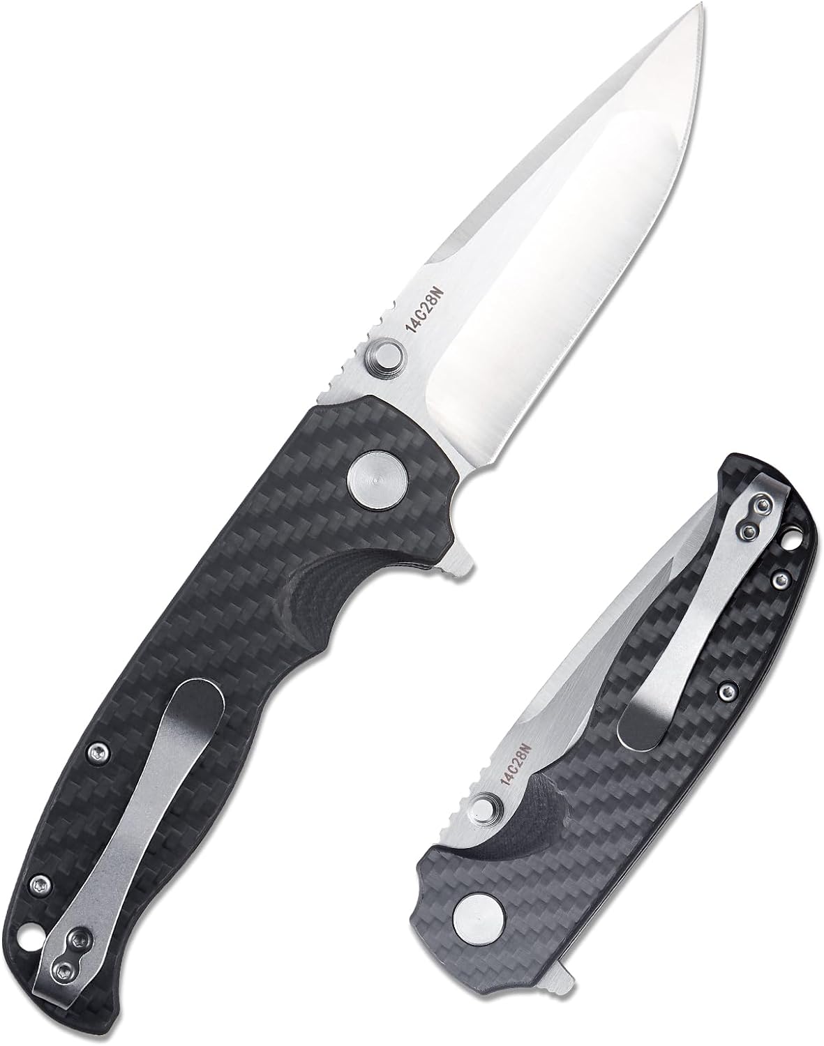 carbon fiber pocket knife set