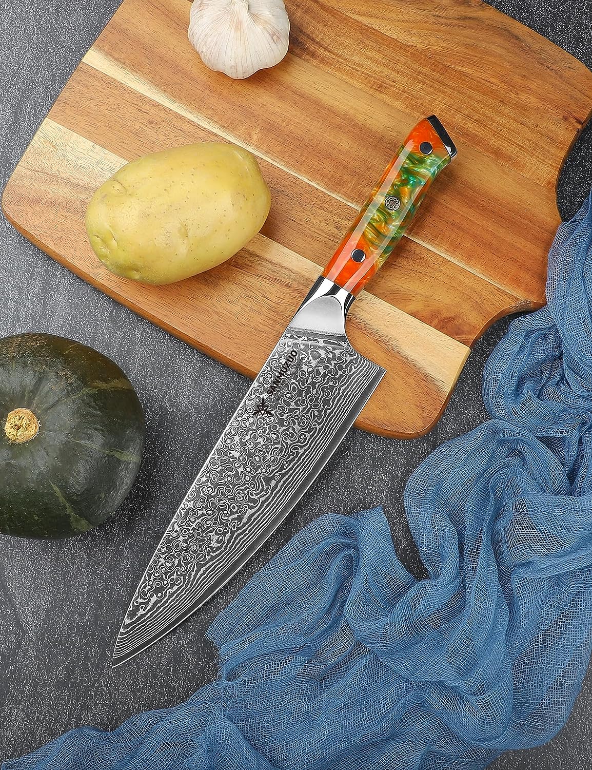 vg10 damascus steel kitchen knife
