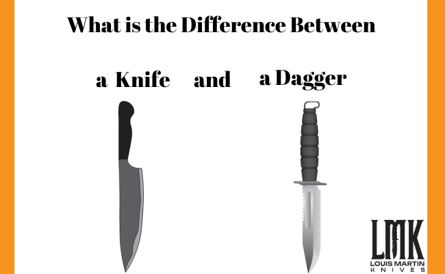 what is the difference between a knife and a dagger